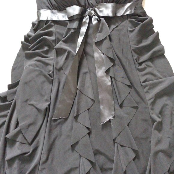 Cache Ruffled Little Black Dress - Picture 4 of 10